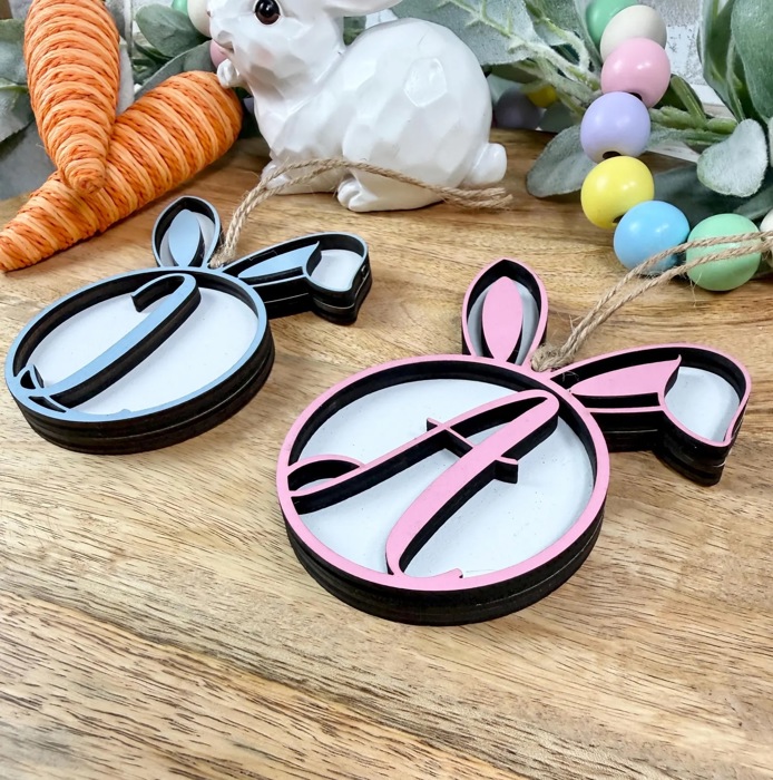 Monogram Easter Basket Tag, Personalized Letter Easter Tag, Easter Basket Tag, Name Tag, Easter Bunny, Easter Decoration