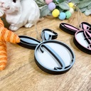  Monogram Easter Basket Tag, Personalized Letter Easter Tag, Easter Basket Tag, Name Tag, Easter Bunny, Easter Decoration