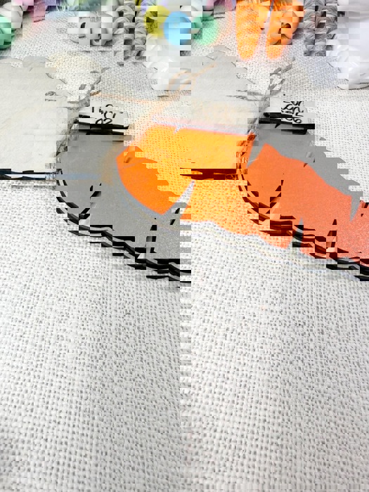 Easter Handprint Craft, Easter Keepsake, Handprint Gift, Personalized Easter, Easter Handprints, Easter DIY Kids Craft, Easter Carrot DIY