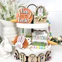  Easter Tier Tray Decor, Spring Tier Tray Decor, Easter Home Decorations, Bunny Season Farmhouse Decor