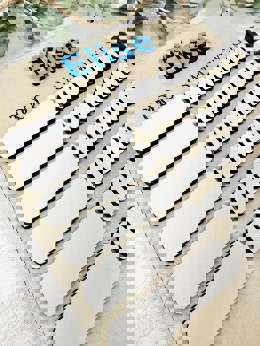 Personalized Kids Chore Chart, Custom Children’s Routine & Responsibility Chart