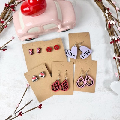 Valentines Earrings | Heart Earrings | Cute Valentine Jewelry | Gift for Her | Love Earrings | Teacher Gift