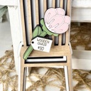  Spring Tier Tray Decor Set | Farmhouse Floral Market Tier Tray | Pink Green Spring Signs | U-Pick Flower Patch Decor