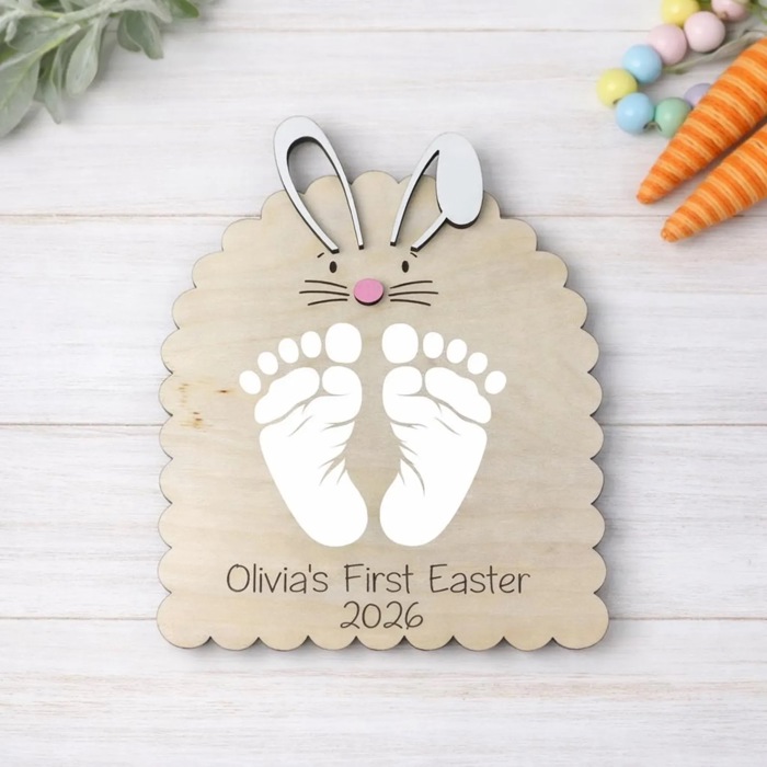 Frist Easter Handprint Craft, Easter Keepsake, Easter Decor
