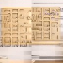  Baby First Year Picture Frame, Personalized Baby Photo Frame, Photo Collage, Personalized Photo Frame, Monthly Milestone for Baby