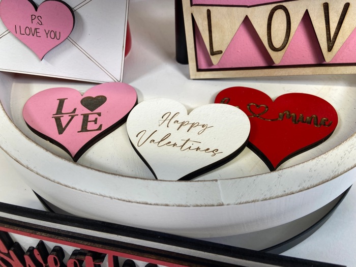 Valentines Tiered Tray Decor
