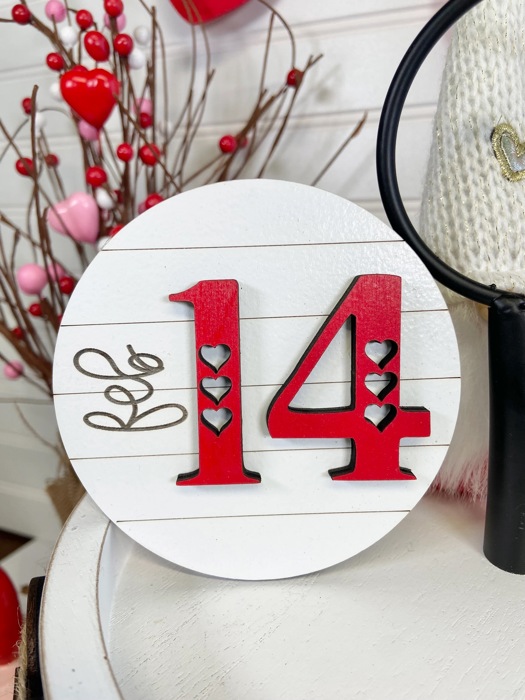 Valentines Tiered Tray Decor