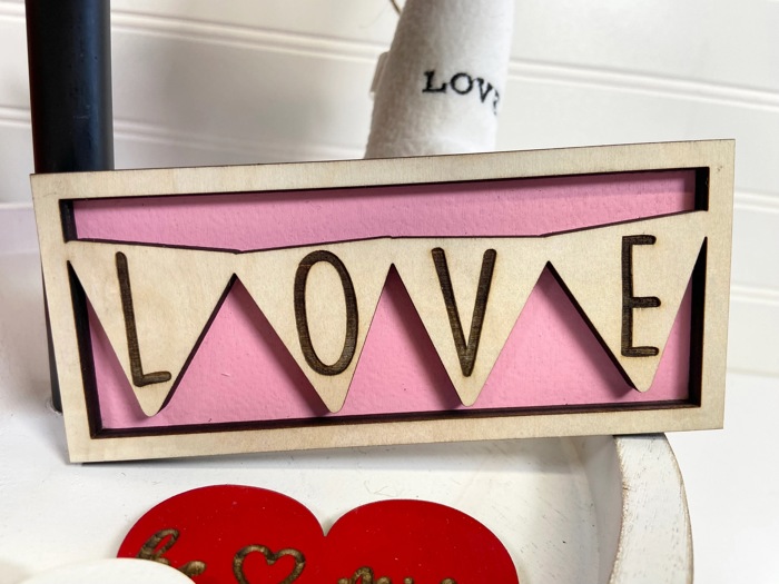 Valentines Tiered Tray Decor