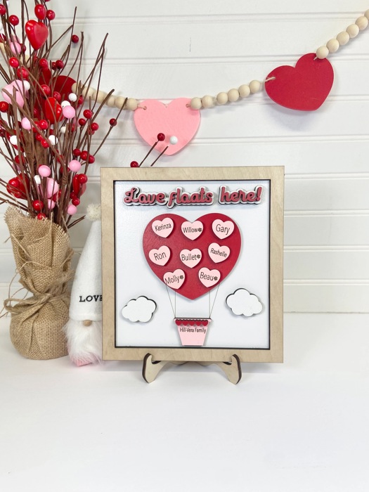 Personalized Valentines Family Name Signs