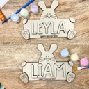  Personalized Easter Bunny DIY Paint Kit, Easter Basket Stuffer