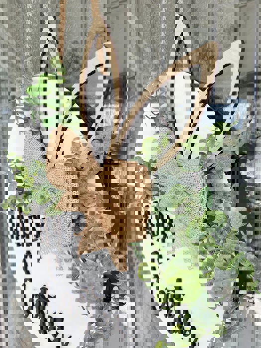 Happy Easter Door Hanger, Spring Home Decor, Easter Door Hanger, Spring Porch Decor