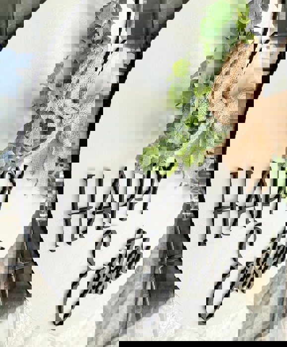 Happy Easter Door Hanger, Spring Home Decor, Easter Door Hanger, Spring Porch Decor