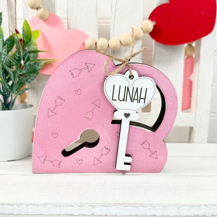 Valentine's Day Decor, Valentine's Day Tiered Tray Decor, Personalized Valentines Sign, Valentines Family Sign, Valentine's Shelf Sitter