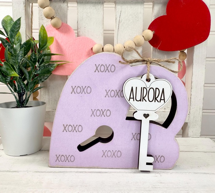 Valentine's Day Decor, Valentine's Day Tiered Tray Decor, Personalized Valentines Sign, Valentines Family Sign, Valentine's Shelf Sitter