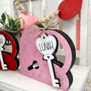  Valentine's Day Decor, Valentine's Day Tiered Tray Decor, Personalized Valentines Sign, Valentines Family Sign, Valentine's Shelf Sitter