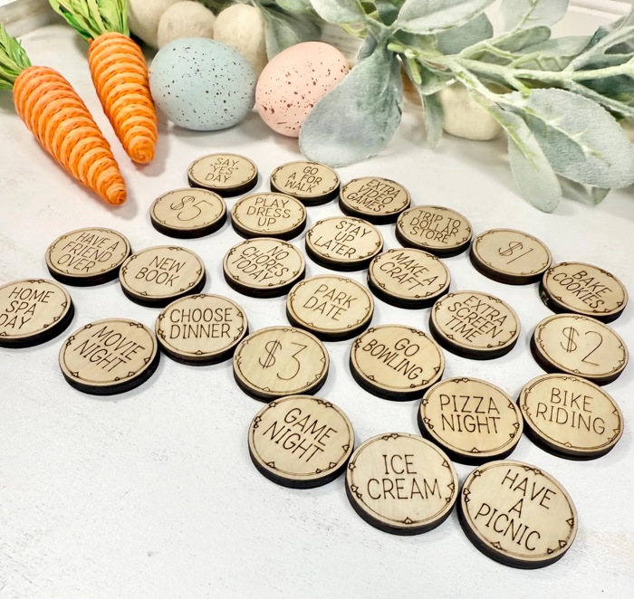 Easter Egg Filler, Easter Egg Tokens