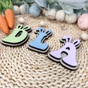  Monogram Easter Basket Tag, Personalized Letter Easter Tag, Easter Basket Tag, Name Tag, Easter Bunny, Easter Decoration