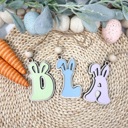  Monogram Easter Basket Tag, Personalized Letter Easter Tag, Easter Basket Tag, Name Tag, Easter Bunny, Easter Decoration
