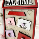  Personalized Valentines Family Signs, Valentines Day Decor, Love Mailbox, Valentines Gift for Grandma, Gift for mom, Valentines Shelf Sitter