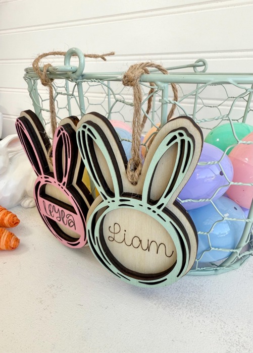 Personalized Easter Basket Tag, Easter Basket Tag