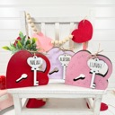  Valentine's Day Decor, Valentine's Day Tiered Tray Decor, Personalized Valentines Sign, Valentines Family Sign, Valentine's Shelf Sitter