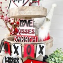  Valentines Tiered Tray Decor | Kisses Collection