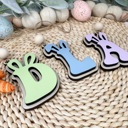  Monogram Easter Basket Tag, Personalized Letter Easter Tag, Easter Basket Tag, Name Tag, Easter Bunny, Easter Decoration