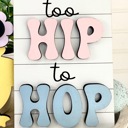 Too Hip to Hop Easter Tier Tray Decor, Spring Tier Tray Decor, Easter Home Decorations