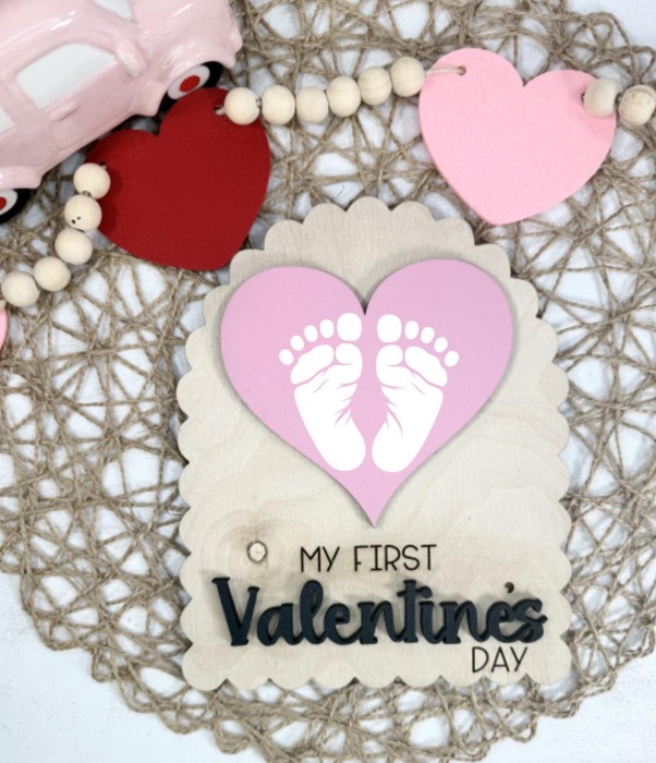 My First Valentine's DIY Milestone,Baby Milestone Cards,My First Holiday,Expecting Mom Gift,Baby Shower Gift,Baby Photo Prop