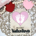  My First Valentine's DIY Milestone,Baby Milestone Cards,My First Holiday,Expecting Mom Gift,Baby Shower Gift,Baby Photo Prop