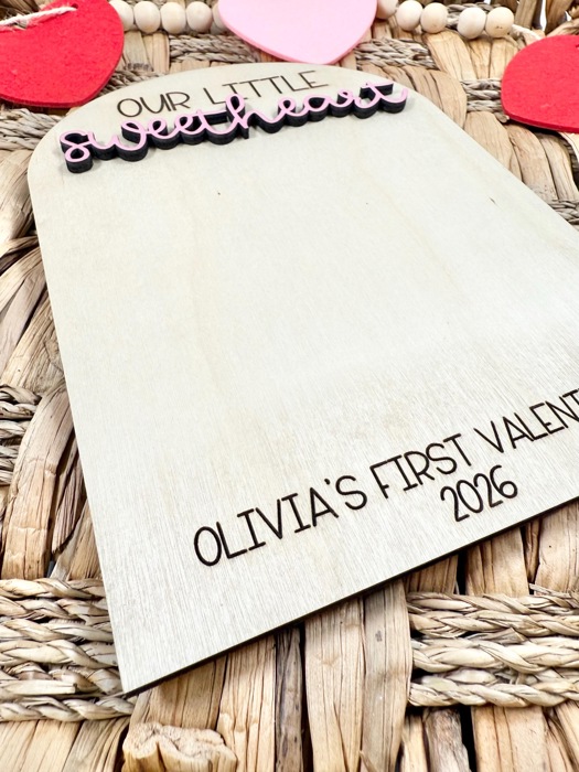 DIY Baby's First Valentines Footprint Keepsake Paint Kit