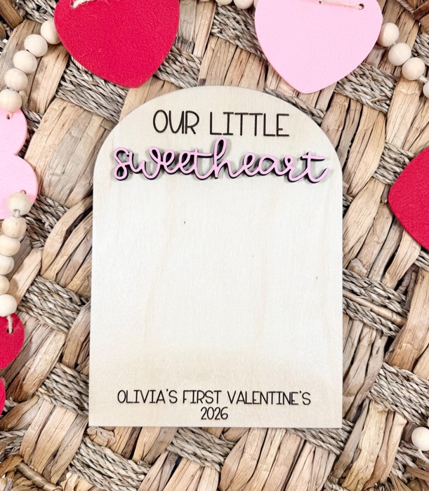 DIY Baby's First Valentines Footprint Keepsake Paint Kit