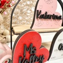  Personalized Valentines Hearts Shelf Sitters
