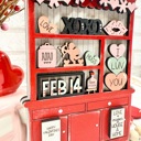  Valentines Day Shelf Sitters, Valentines Hutch Shelf Sitter, Valentines Day Signs, Valentines Home Decor, Valentines Tier Tray Decor
