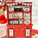  Valentines Day Shelf Sitters, Valentines Hutch Shelf Sitter, Valentines Day Signs, Valentines Home Decor, Valentines Tier Tray Decor