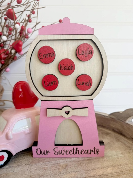 Personalized Valentines Family Signs