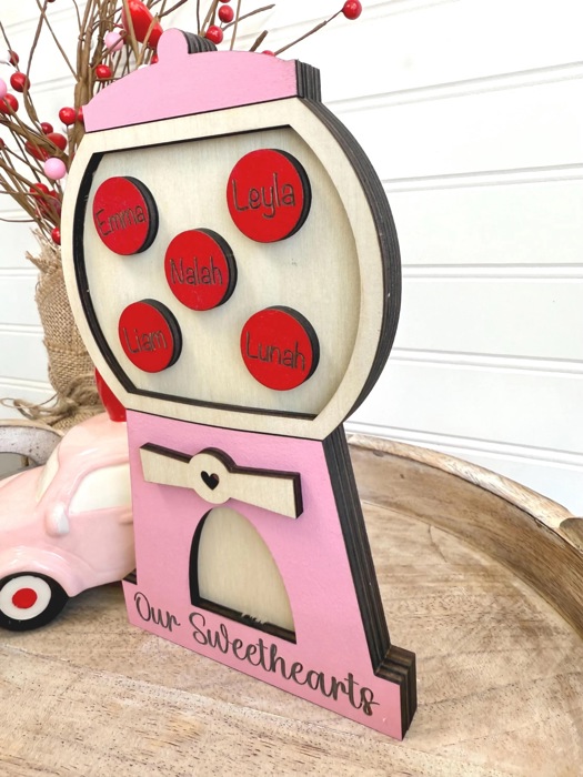 Personalized Valentines Family Signs