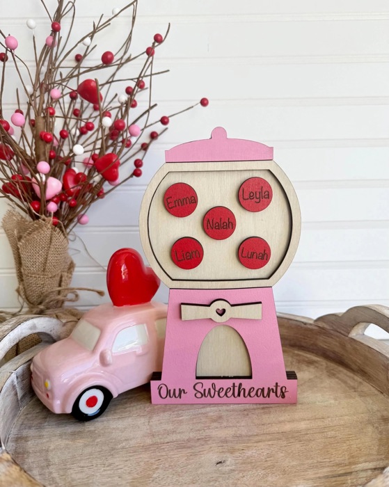 Personalized Valentines Family Signs