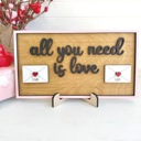  All You Need Is Love, Family Valentines Name Sign, Personalized Valentines Family Sign