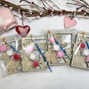  DIY Wooden Valentines Cards Painting Kits, Classroom Valentines Gift