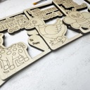  DIY Wooden Valentines Cards Painting Kits, Classroom Valentines Gift