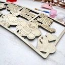  DIY Wooden Valentines Cards Painting Kits, Classroom Valentines Gift