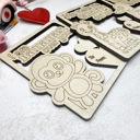  DIY Wooden Valentines Cards Painting Kits, Classroom Valentines Gift