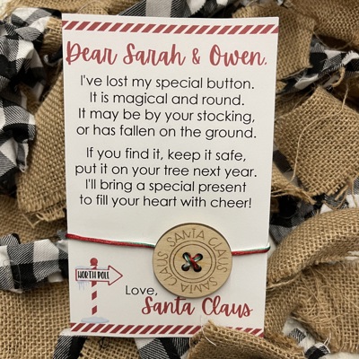 Santa’s Lost Button Personalized Letter