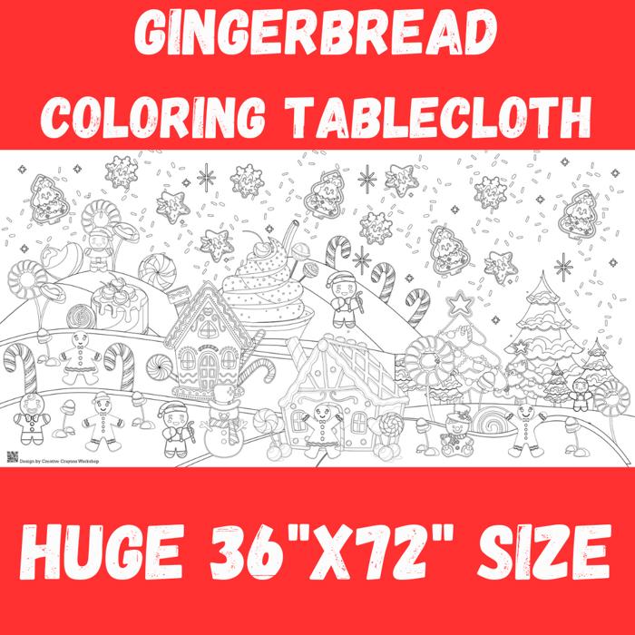 Personalized Christmas Coloring Tablecloth