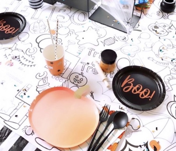 Halloween Coloring Tablecloth