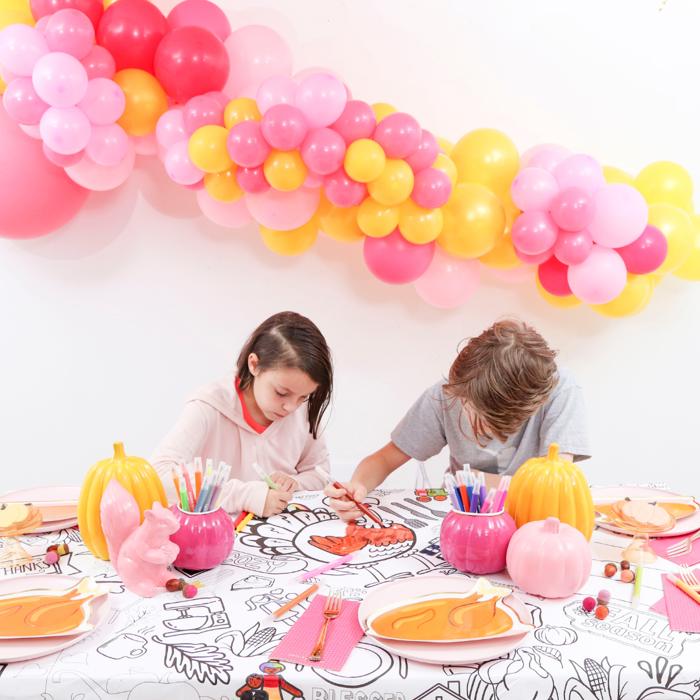Thanksgiving Coloring Tablecloth