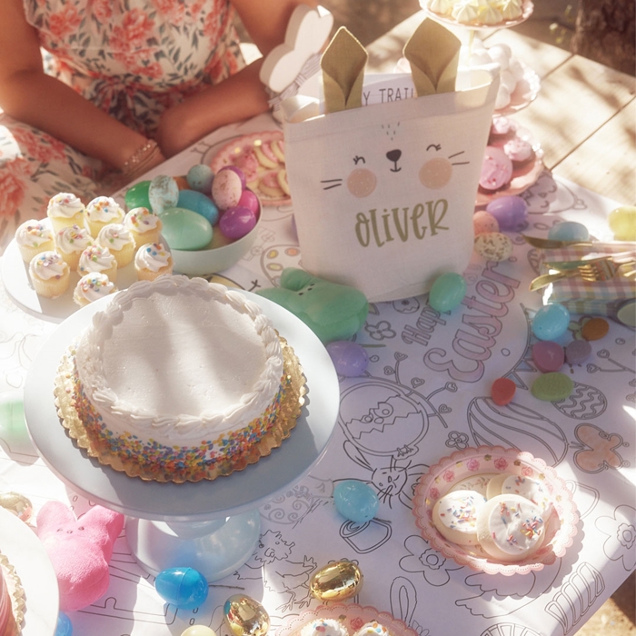 Easter Coloring Tablecloth