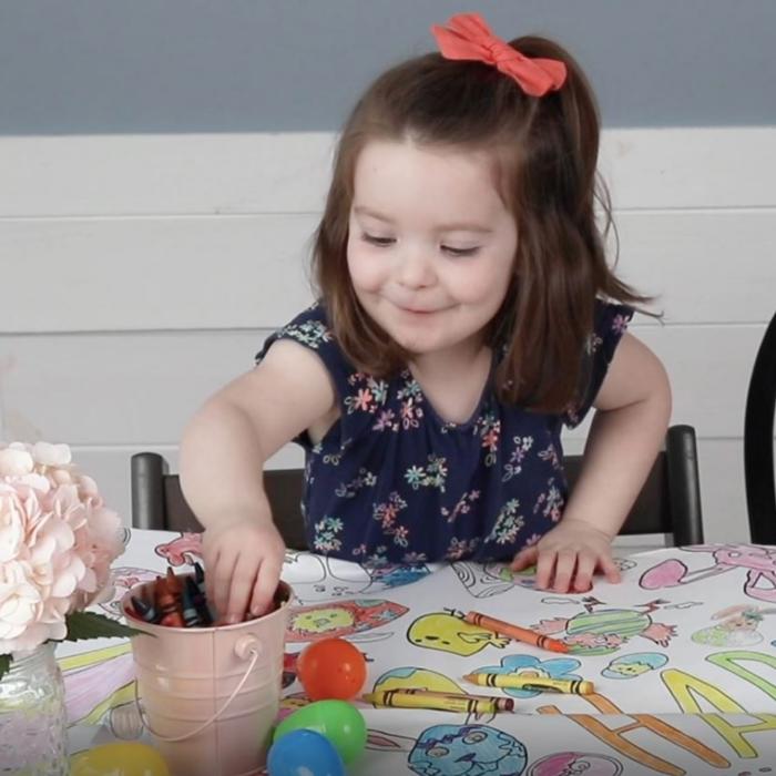 Easter Coloring Tablecloth