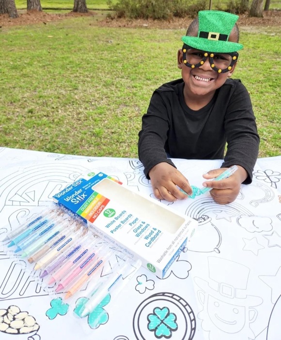 St, Patrick's Day Coloring Tablecloth